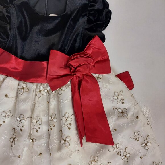 VELVET, SATIN, SPARKLE GIRLS SIZE 4 DRESS - GUC - JANE COPELAND - Picture 5 of 7